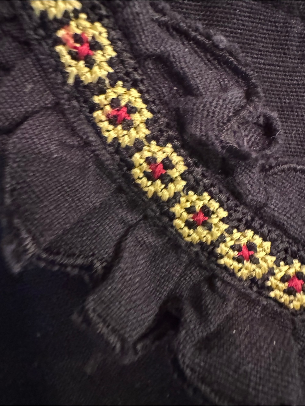 The Great Size 1 Black Embroidered Tiered Dress - Picture 3 of 5